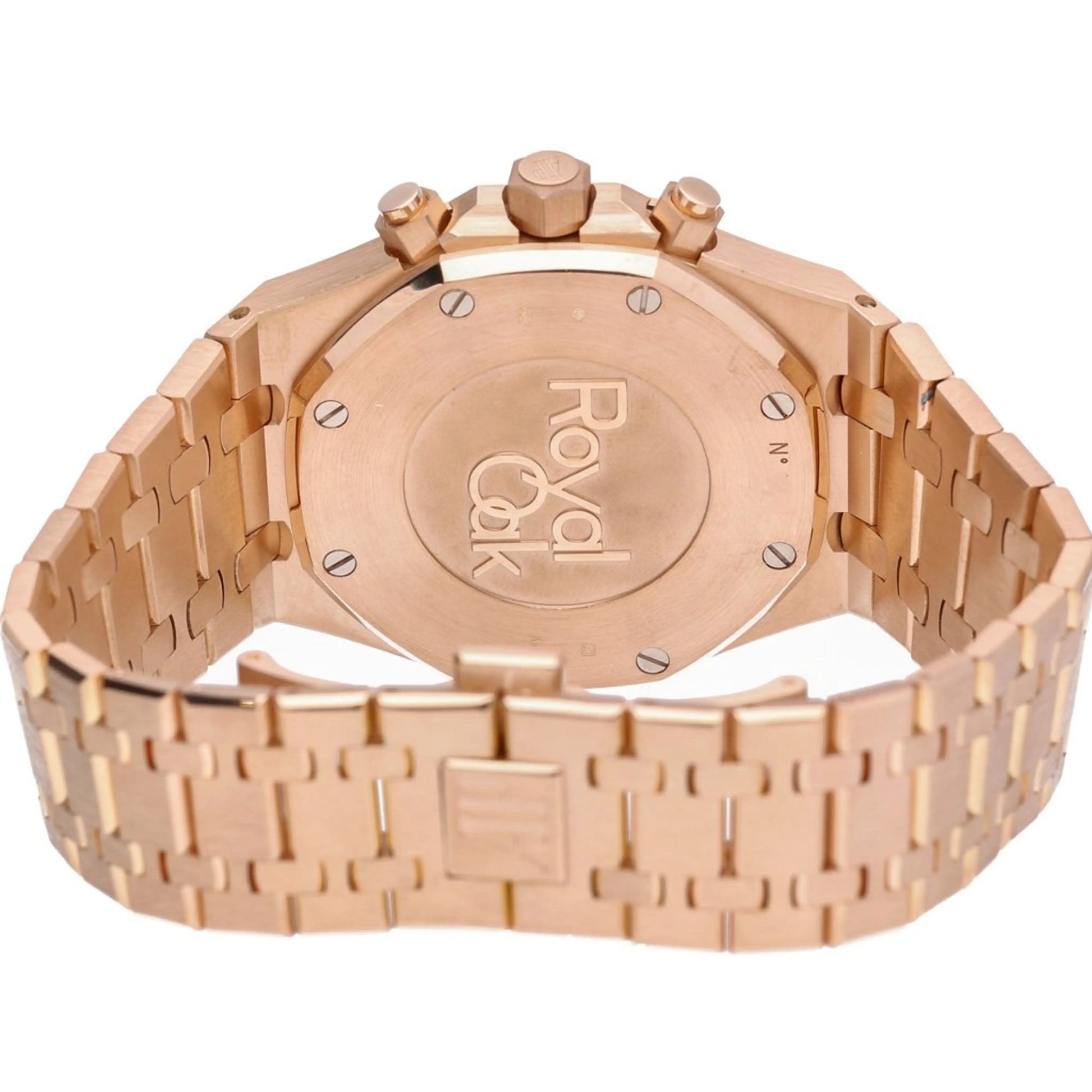 Audemars Piguet Royal Oak Selfwinding Chronograph 41mm Men's Watch Black Dial, 18K Rose Gold Bracelet