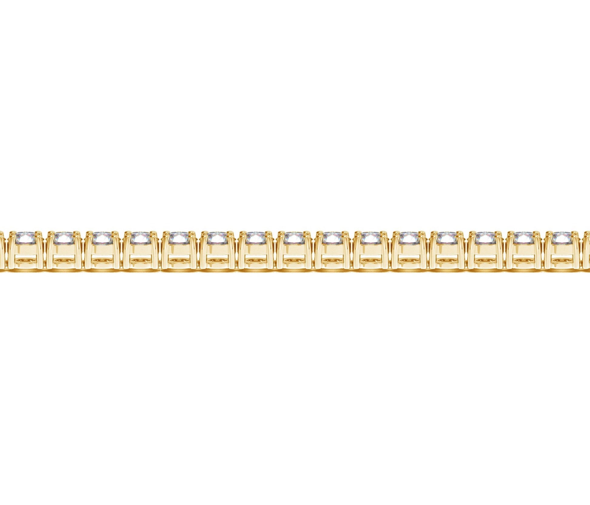 Round Diamond Tennis Bracelet in 14k Yellow Gold