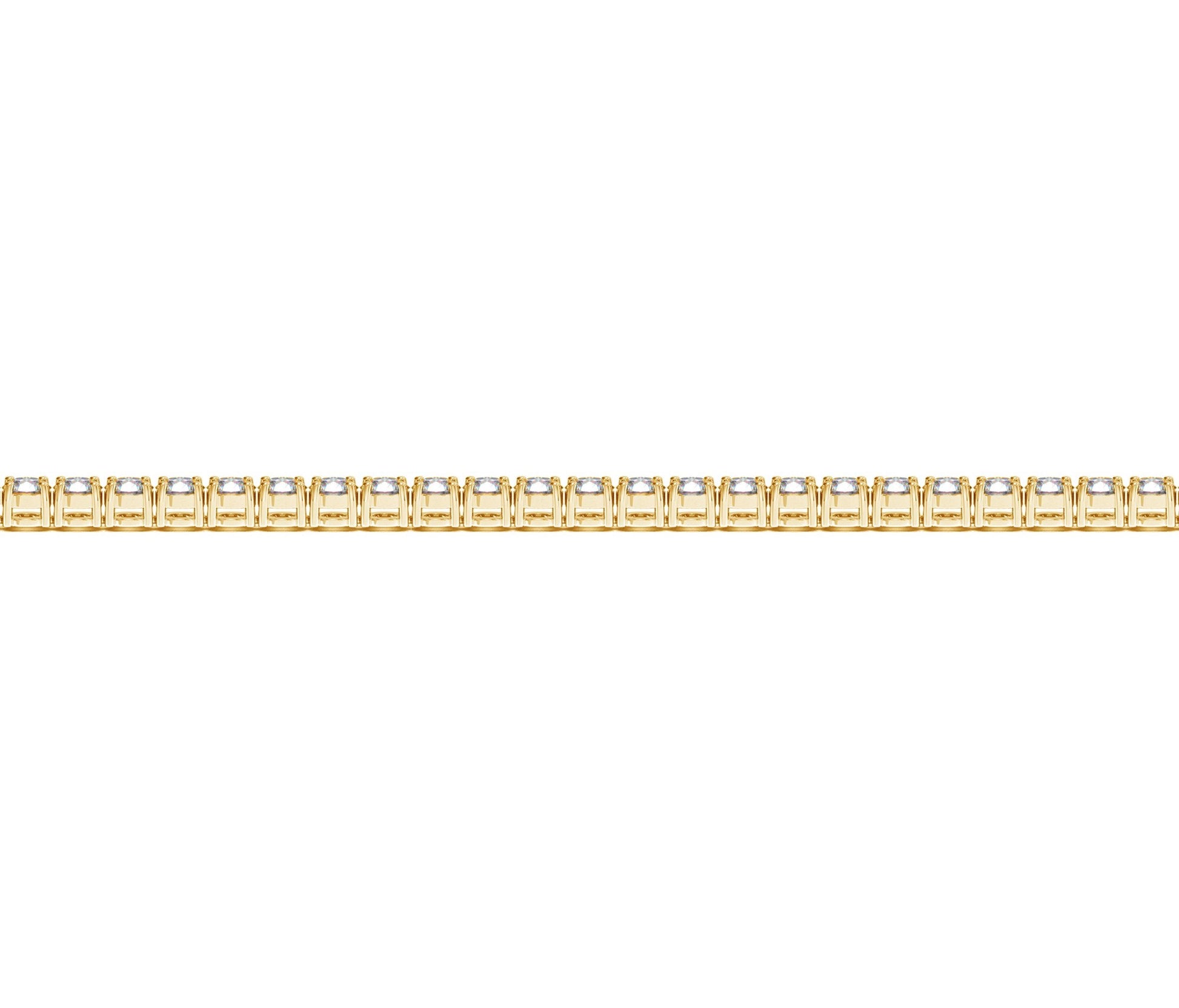 Lab Grown Round Diamond Tennis Bracelet in 14k Yellow Gold (2 cctw F/G  VS2/SI1)