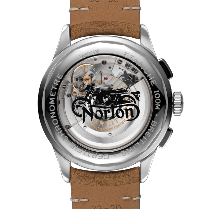 Breitling Premier B01 Chronograph 42 Norton, back 