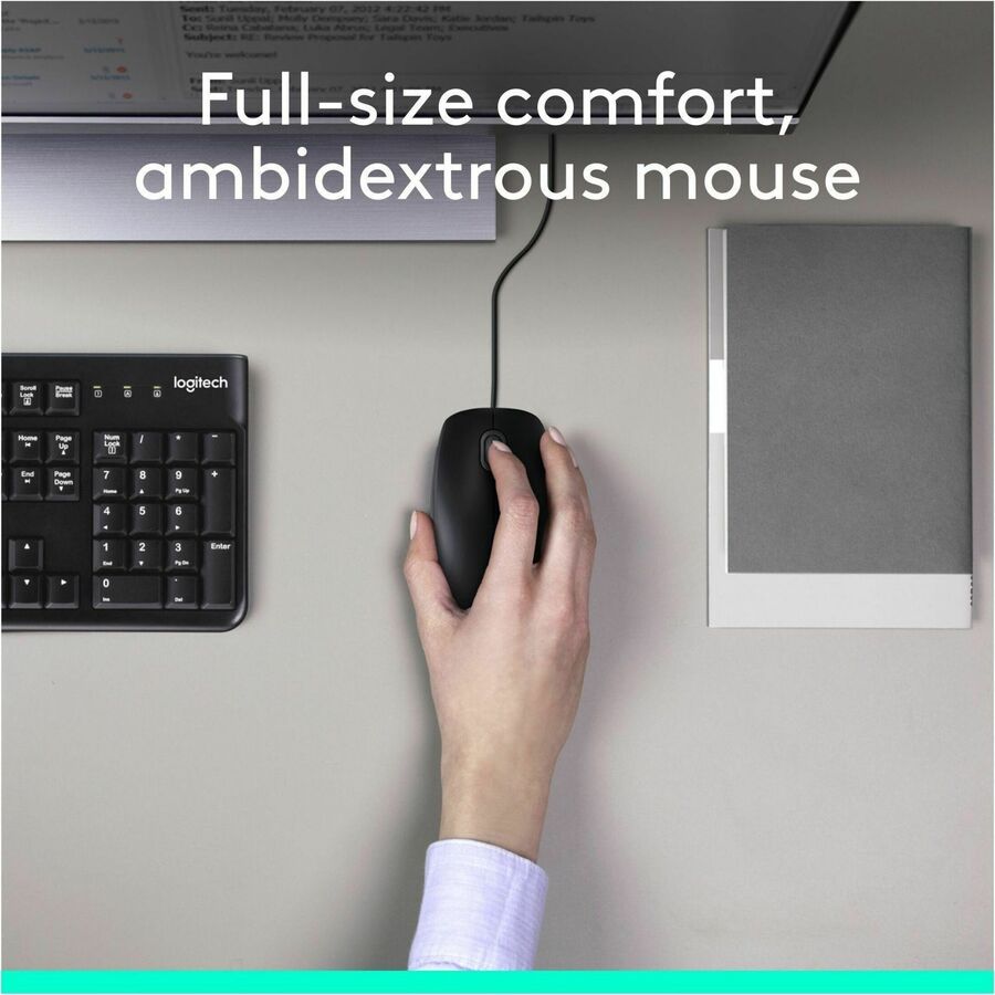 Logitech MK120 Desktop Corded Combo Set