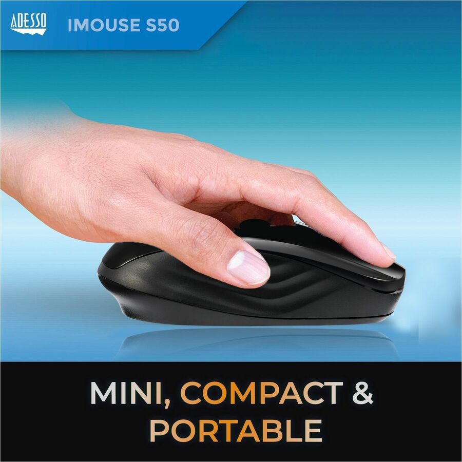 Adesso iMouse S50 - 2.4GHz Wireless Mini Mouse