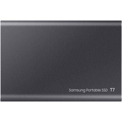 Samsung T7 MU-PC1T0T/AM 1 TB Portable Solid State Drive - External - PCI Express NVMe - Titan Gray