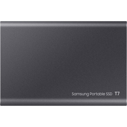 Samsung T7 MU-PC2T0T/AM 2 TB Portable Solid State Drive - External - PCI Express NVMe - Titan Gray