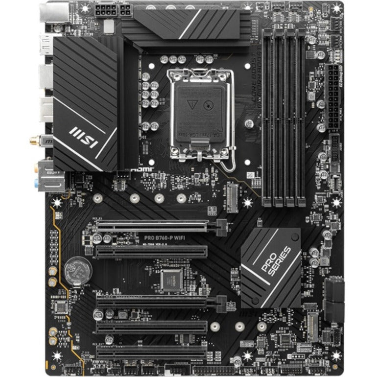 MSI PRO B760-P WIFI Gaming Desktop Motherboard - Intel B760 Chipset - Socket LGA-1700 - ATX