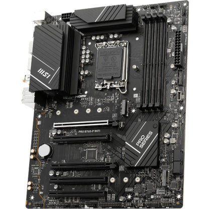 MSI PRO B760-P WIFI Gaming Desktop Motherboard - Intel B760 Chipset - Socket LGA-1700 - ATX