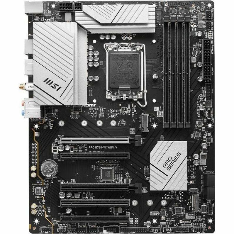 MSI B760-VC WIFI IV Gaming Desktop Motherboard - Intel B760 Chipset - Socket LGA-1700 - ATX