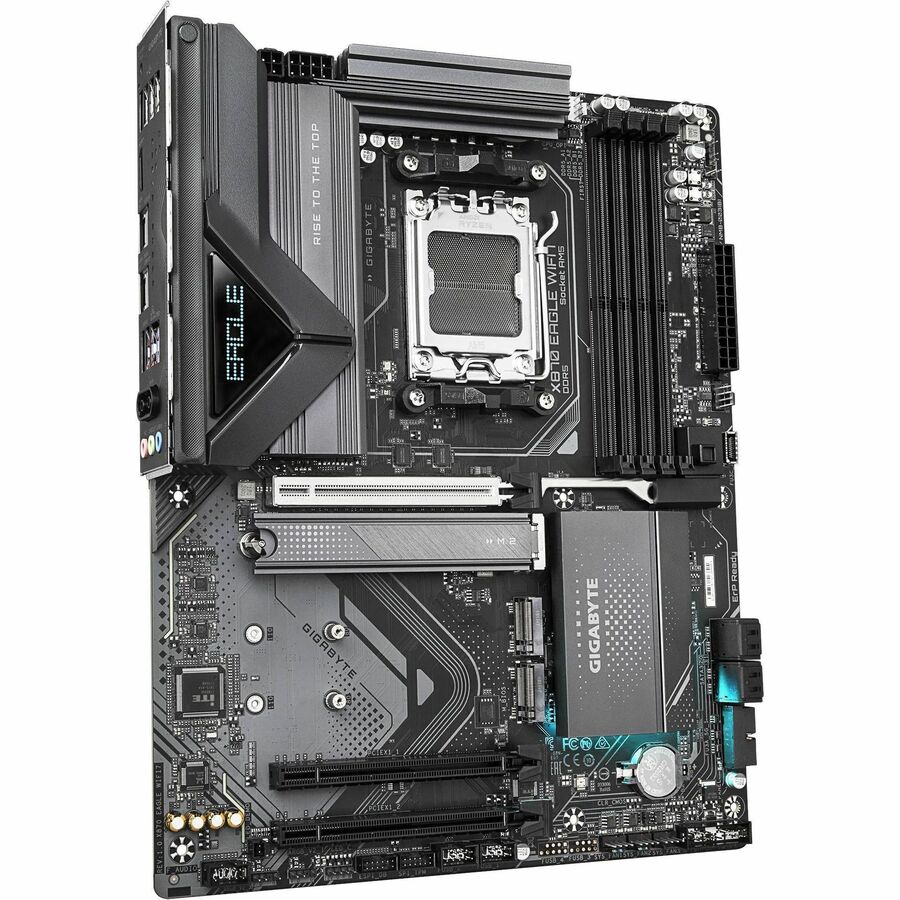 Gigabyte Ultra Durable X870 EAGLE WIFI7 Gaming Desktop Motherboard - AMD X870 Chipset - Socket AM5 - ATX