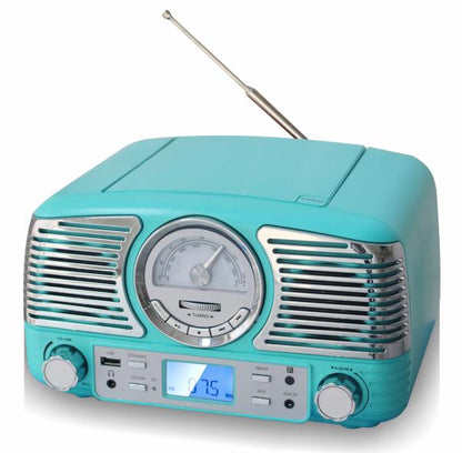 Techplay QT62BT TR, Retro Design Compact Stereo Cd, With Am/fm