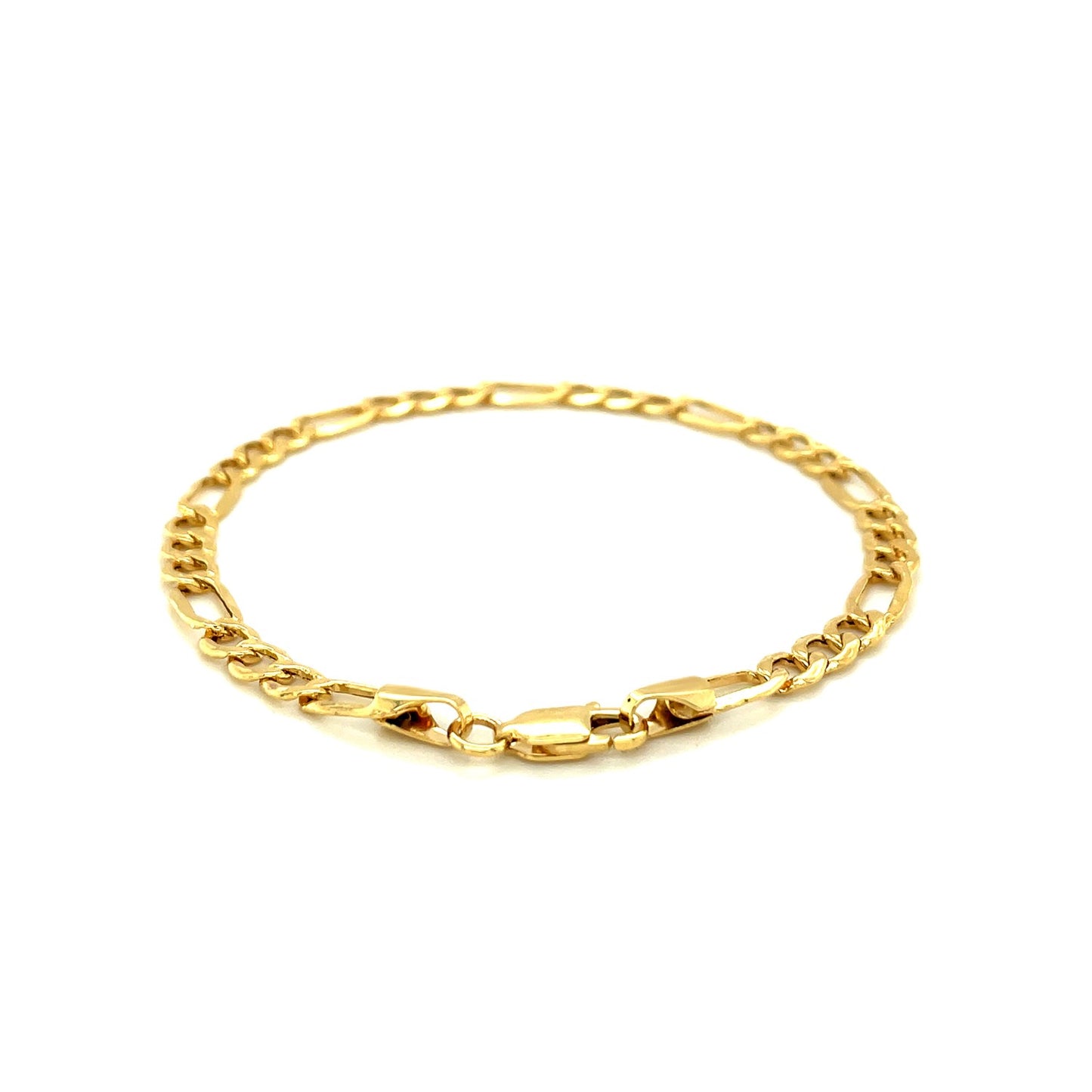 14k Yellow Gold Lite Figaro Bracelet (4.70 mm)