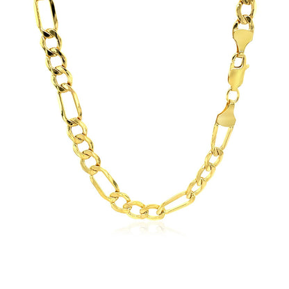 14k Yellow Gold Lite Figaro Chain (5.60 mm)