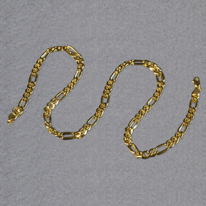 14k Yellow Gold Lite Figaro Chain (5.60 mm)