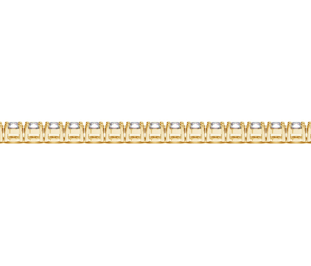 Round Diamond Tennis Bracelet in 14k Yellow Gold