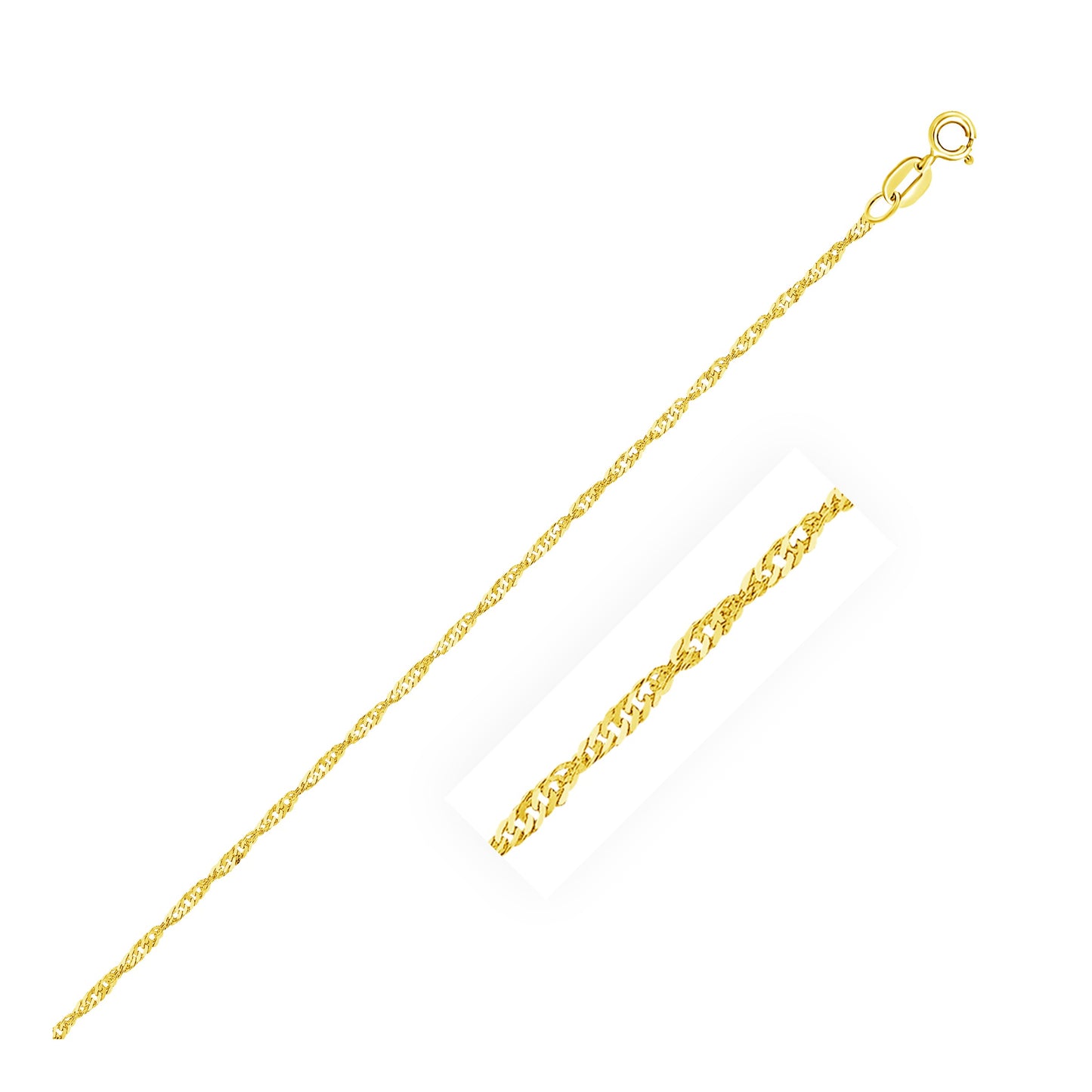 10k Yellow Gold Singapore Chain (1.50 mm)