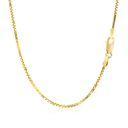 14k Yellow Gold Classic Box Chain (1.1 mm)