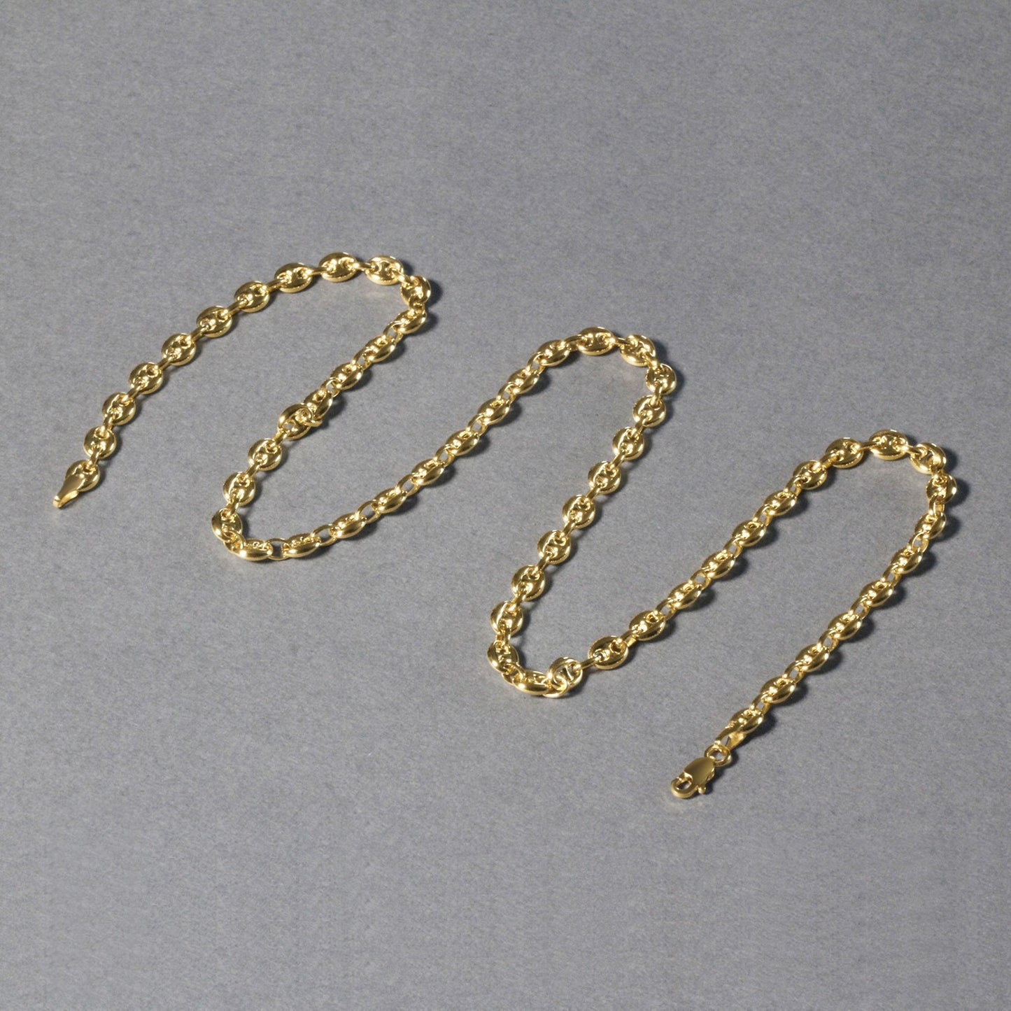 14k Yellow Gold Puffed Mariner Link Chain (4.70 mm)