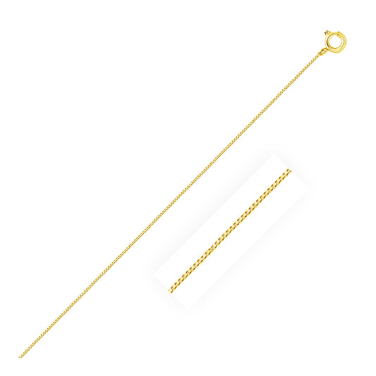 14k Yellow Gold Classic Box Chain (0.45 mm)