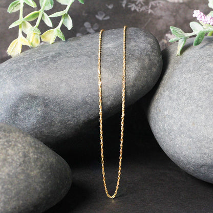 10k Yellow Gold Singapore Chain (1.10 mm)