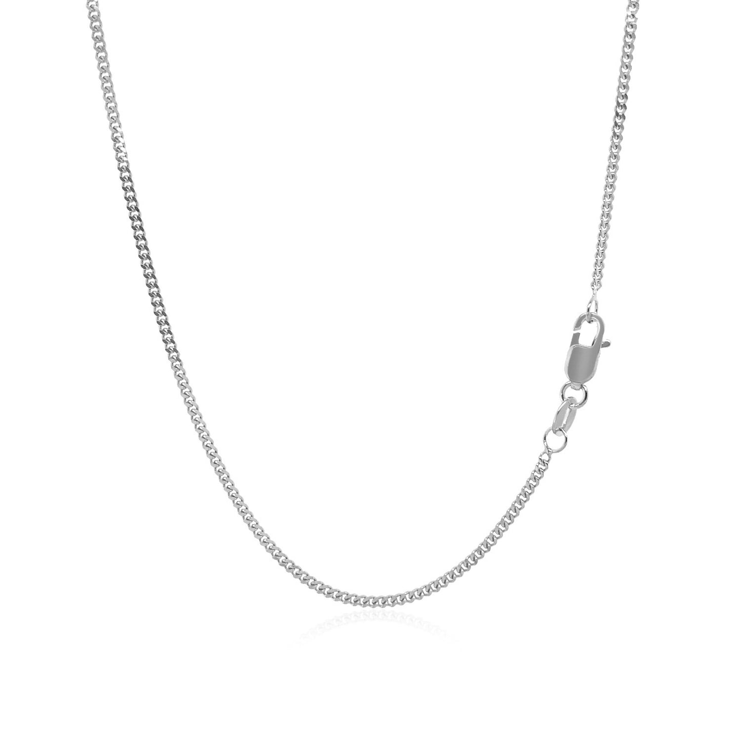 14k White Gold Gourmette Chain (1.40 mm)