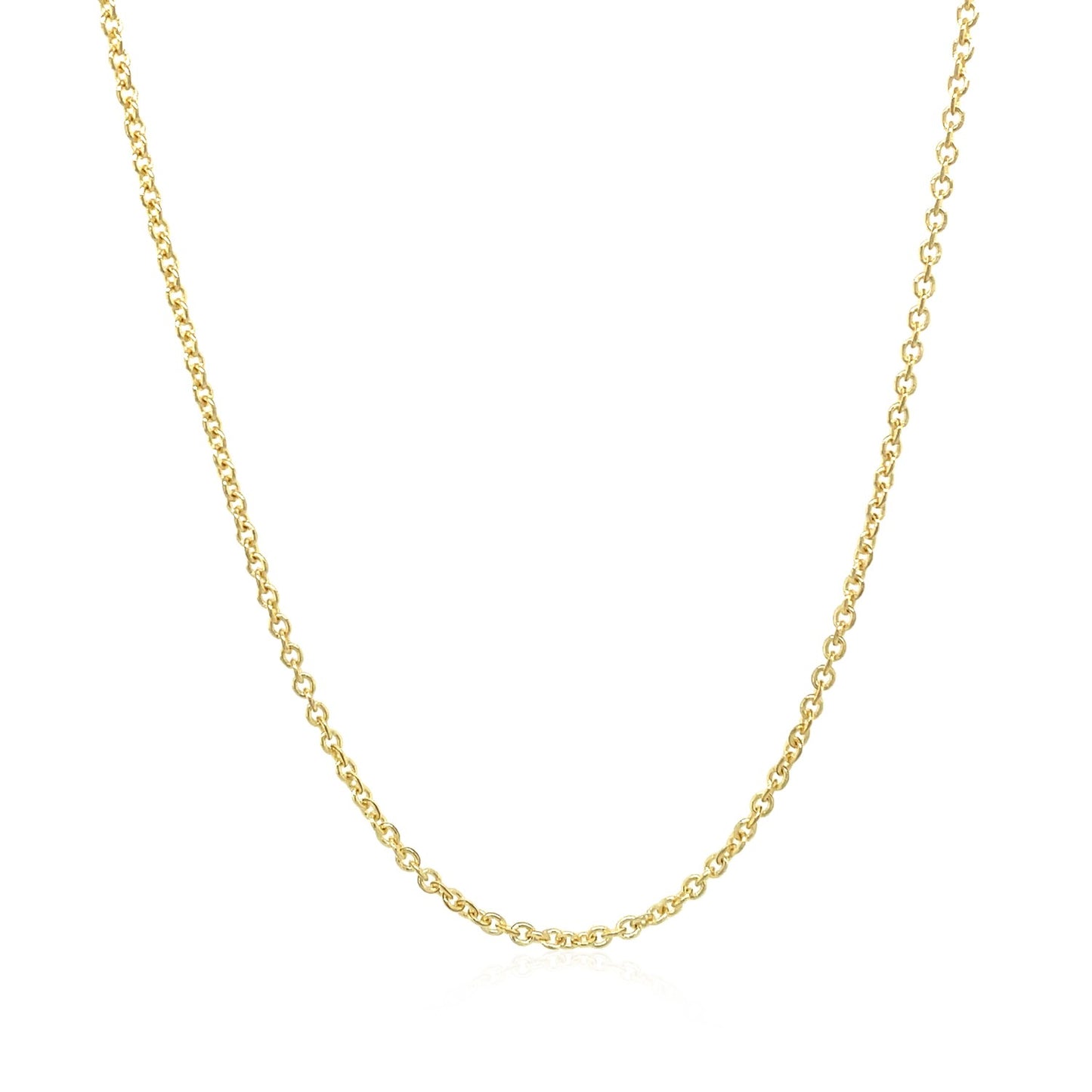 14k Yellow Gold Forsantina Lite Cable Link Chain (1.50 mm)