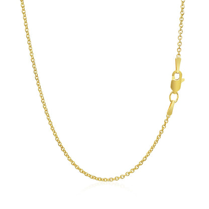 14k Yellow Gold Forsantina Lite Cable Link Chain (1.50 mm)