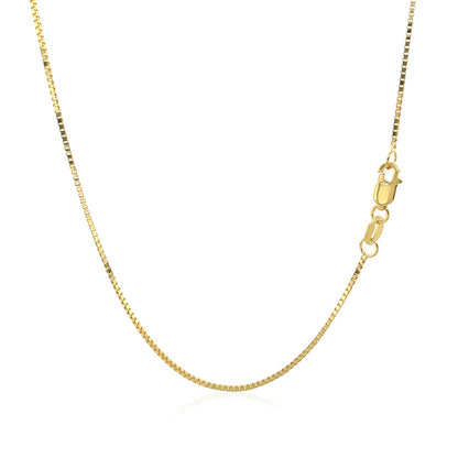 14k Yellow Gold Classic Box Chain (0.75 mm)