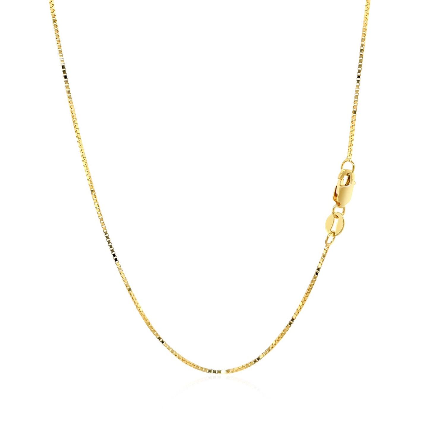 14k Yellow Gold Classic Box Chain (0.68 mm)