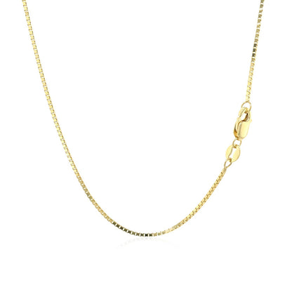 14k Yellow Gold Classic Box Chain (0.85 mm)