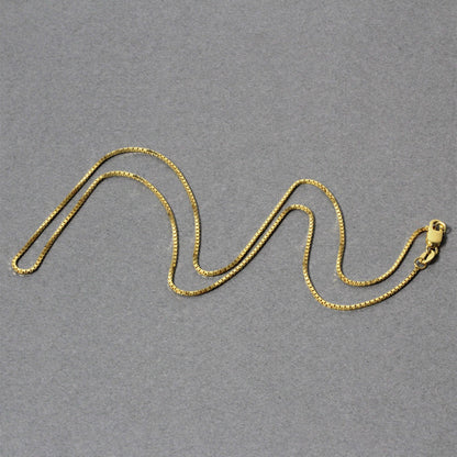 14k Yellow Gold Classic Box Chain (0.85 mm)