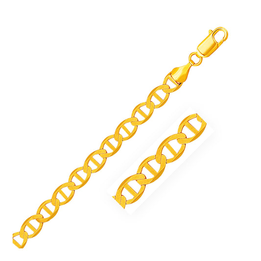 14k Yellow Gold Mariner Link Chain (6.30 mm)