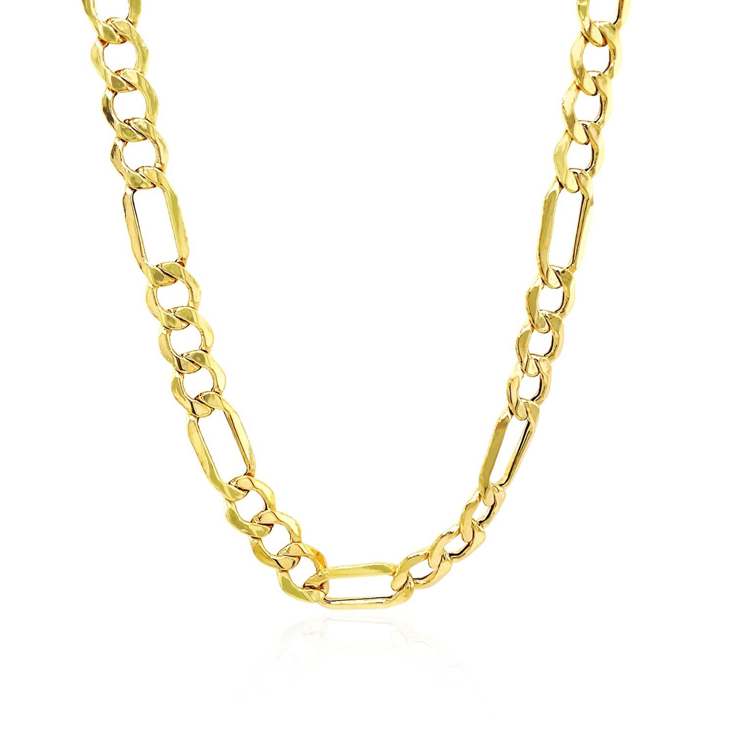 14k Yellow Gold Lite Figaro Chain (6.60 mm)