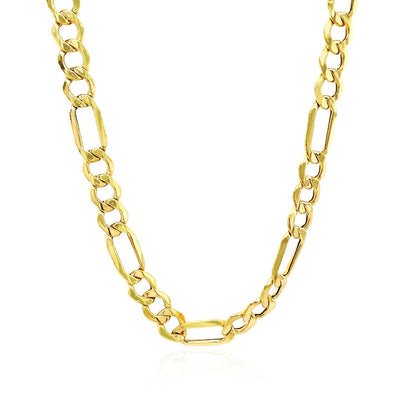 14k Yellow Gold Lite Figaro Chain (6.60 mm)