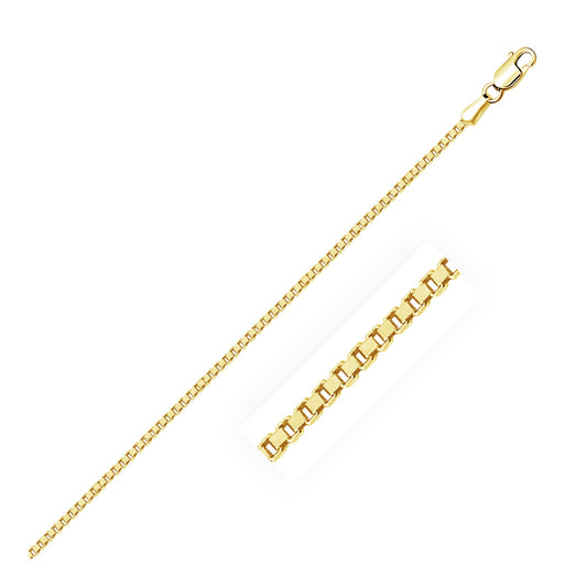 14k Yellow Gold Classic Box Chain (1.4 mm)