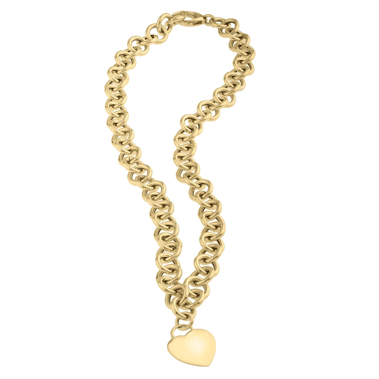 14k Yellow Gold Rolo Link Necklace (11.40 mm)