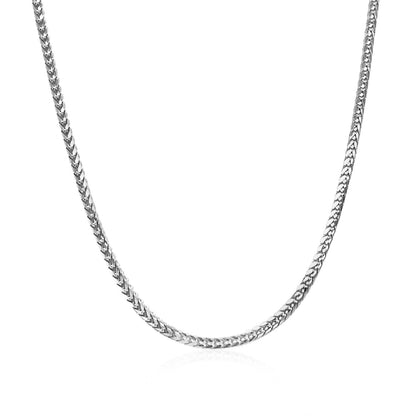 18k White Gold Franco Chain (1.60 mm)