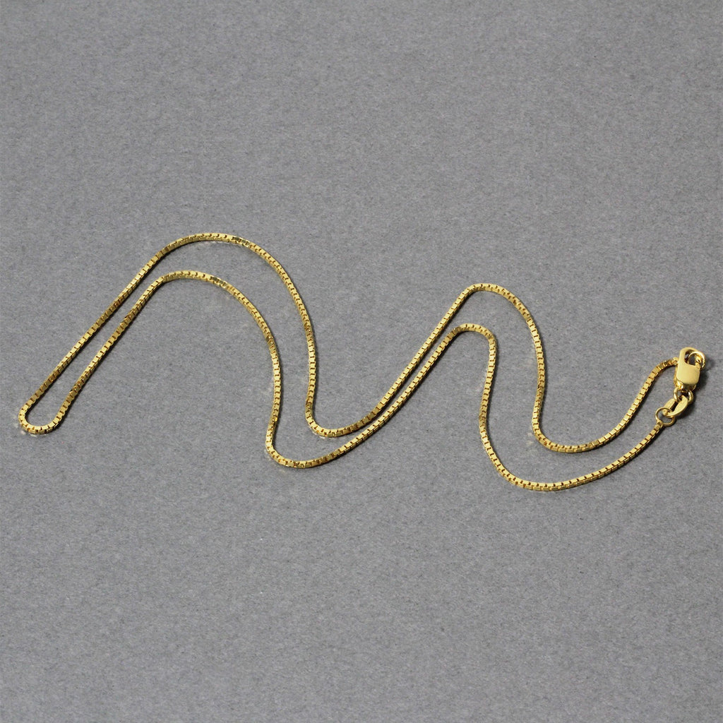 18k Yellow Gold Classic Box Chain (0.85 mm)