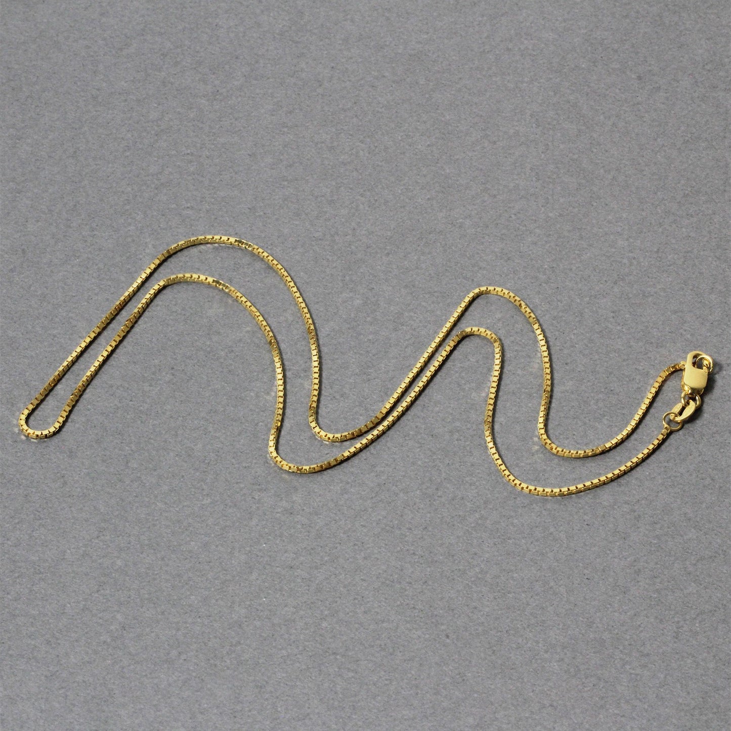 18k Yellow Gold Classic Box Chain (0.85 mm)