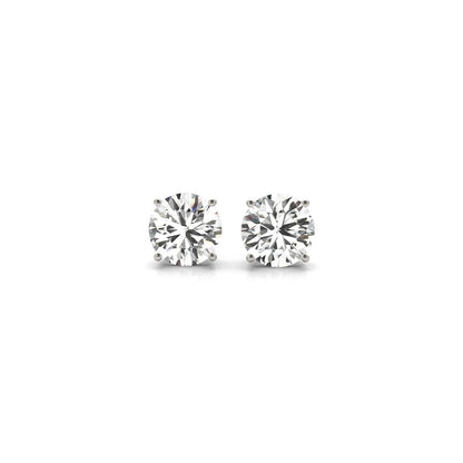 1 1/2 cttw Certified IGI Lab Grown Round Diamond Earrings 14k White Gold (G/VS2)