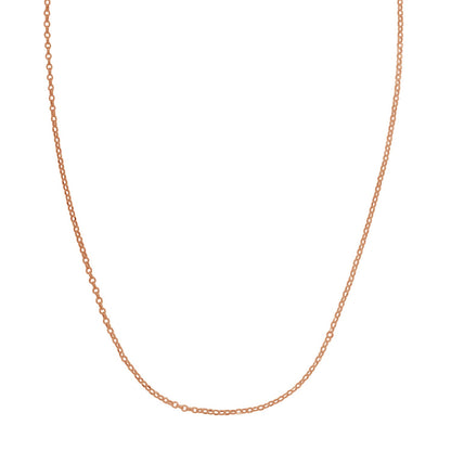 Double Extendable Cable Chain in 14k Roee Gold (1.40 mm)