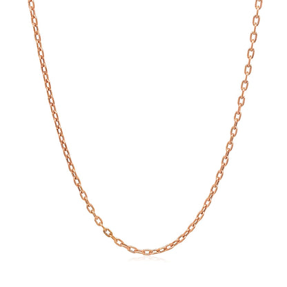 Double Extendable Cable Chain in 14k Rose Gold (1.80 mm)