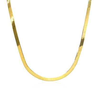 Imperial Herringbone Chain in 10k Yellow Gold (2.80 mm)