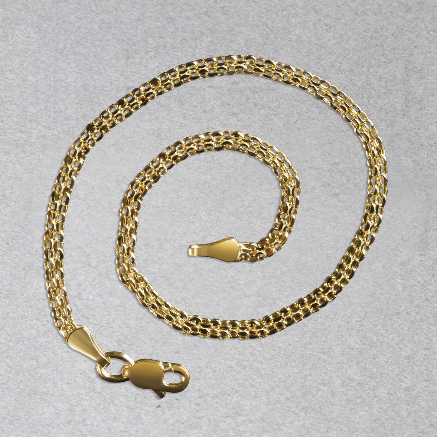 14k Yellow Gold Bismark Bracelet (2.50 mm)