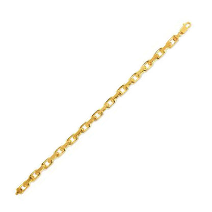 14k Yellow Gold French Cable Link Chain (6.1 mm)