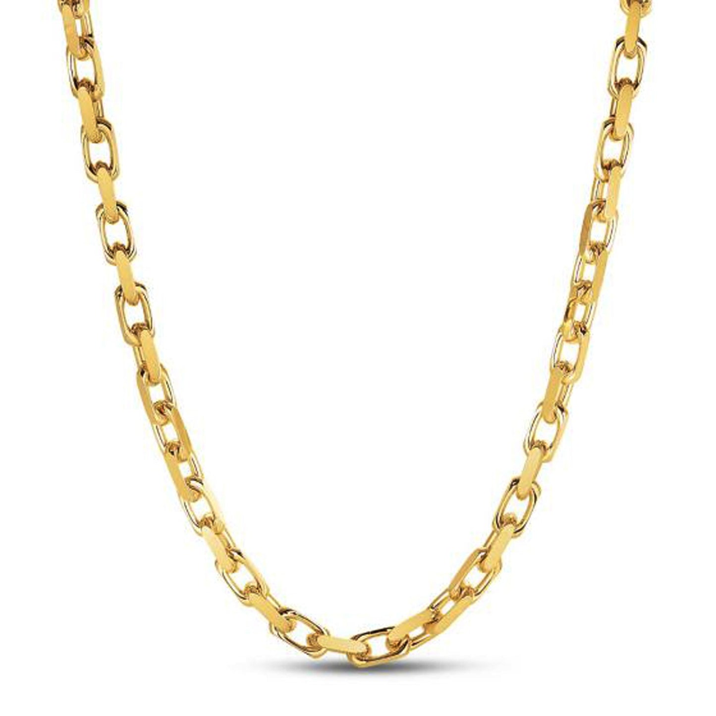 14k Yellow Gold French Cable Link Chain (6.1 mm)