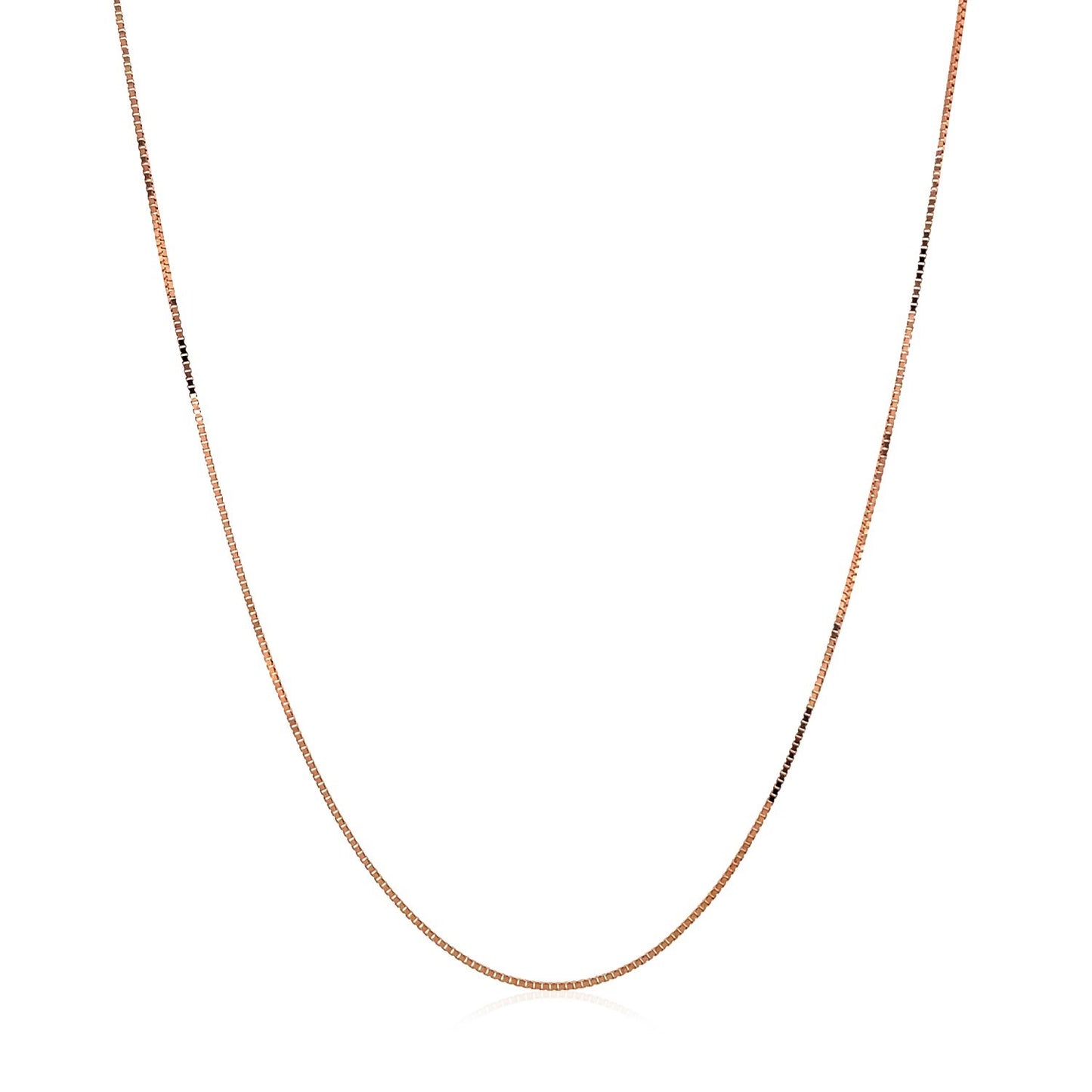 10k Rose Gold Classic Box Chain (0.45 mm)