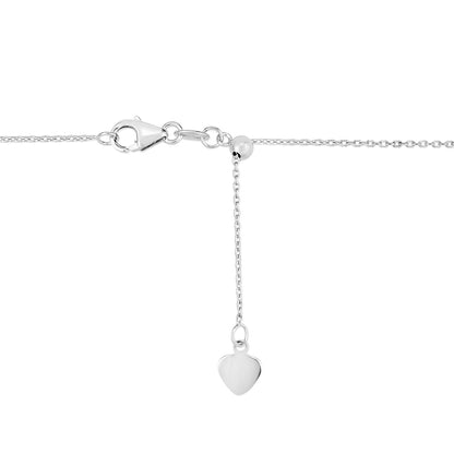 Adjustable Cable Chain in 14k White Gold (0.97 mm)