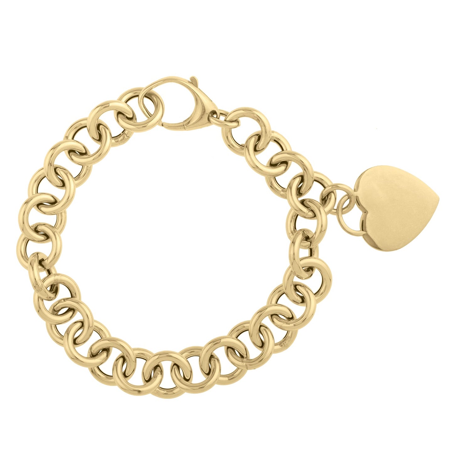 14k Yellow Gold 7 1/2 inch Rolo Link Bracelet (11.40 mm)