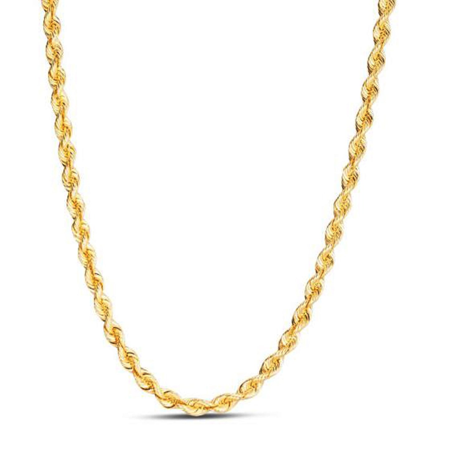 14k Yellow Gold Light Rope Chain (4.3 mm)