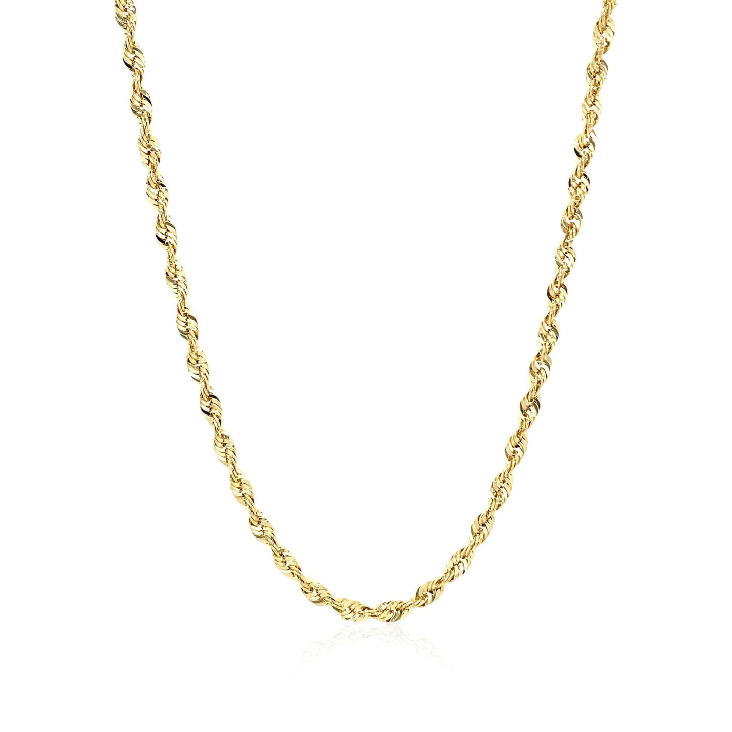 14k Yellow Gold Light Rope Chain (2.50 mm)