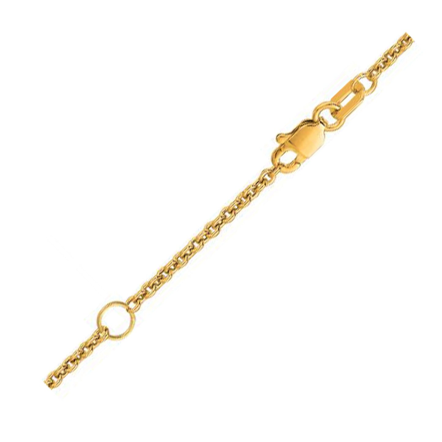 Extendable Cable Chain in 18k Yellow Gold (1.80 mm)